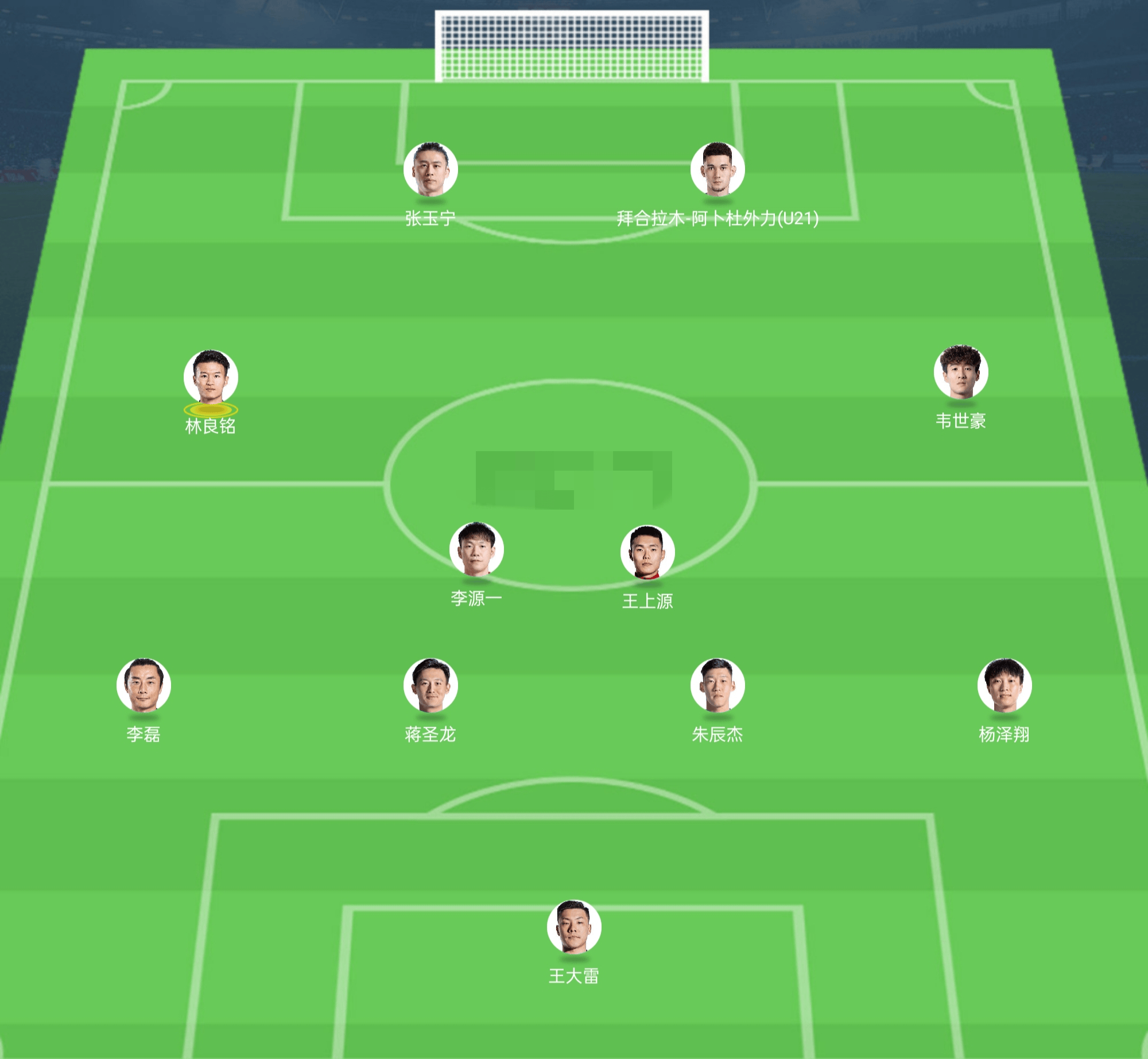 足球比赛中场休息时，球员们调整状态