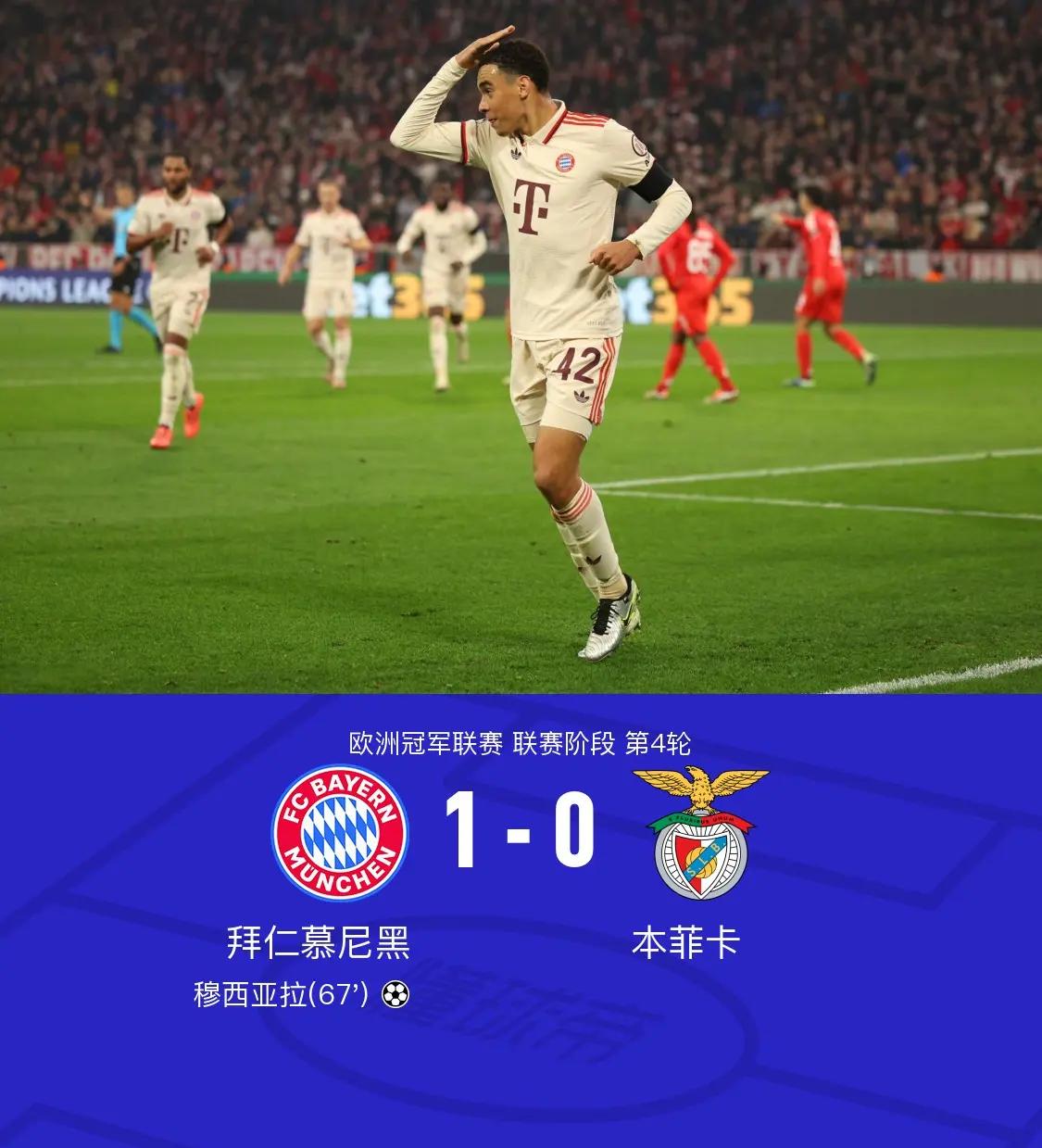 世俱杯2025-拜仁慕尼黑1-0击败莱比锡红牛，小组第一获得！的简单介绍